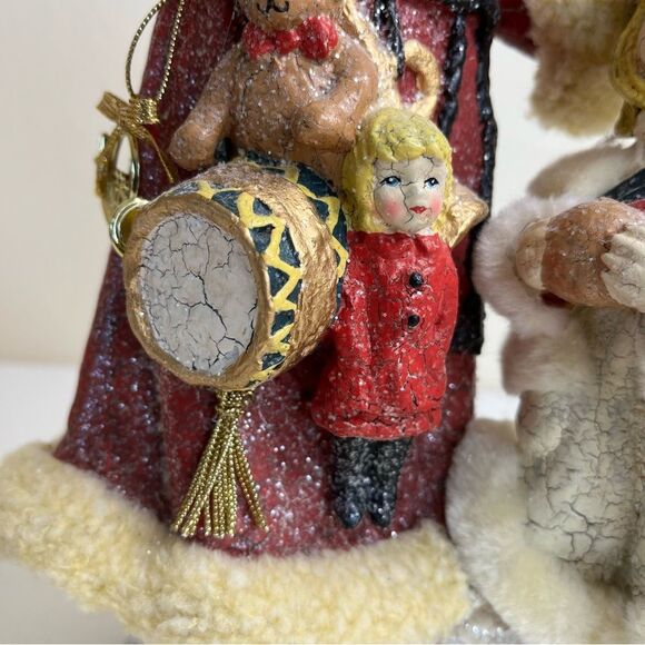 Cracker Barrel Original Christmas Collection Santa Girl Crackled Sparkly 13.5 In - Picture 12 of 16